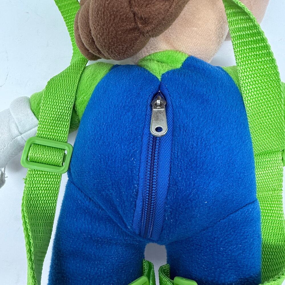 Nintendo Luigi Plush Backpack Super Mario Bros Green Character Bag 16" - Picture 14 of 14